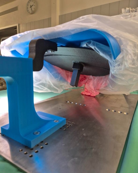 V4 prototype on blue test stand